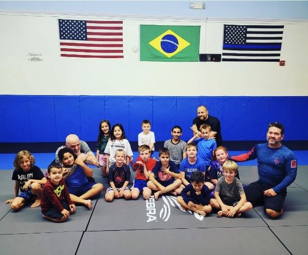 Kids Brazilian Jiu Jitsu class group photo